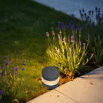 Minimalist LED Path Light – Sand Gray Aluminum Bollard for Modern Landscapes