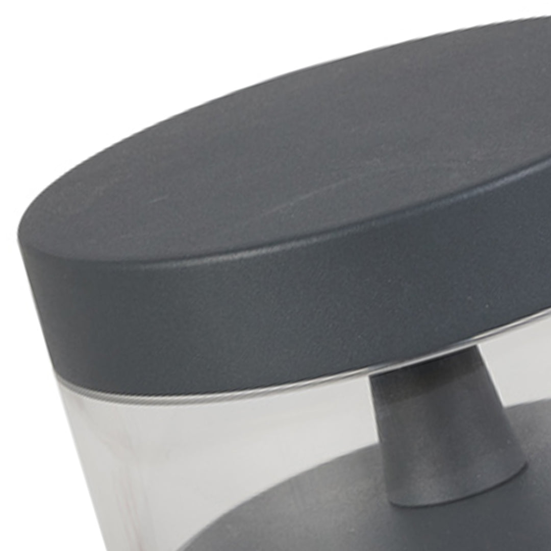 Minimalist LED Path Light – Sand Gray Aluminum Bollard for Modern Landscapes