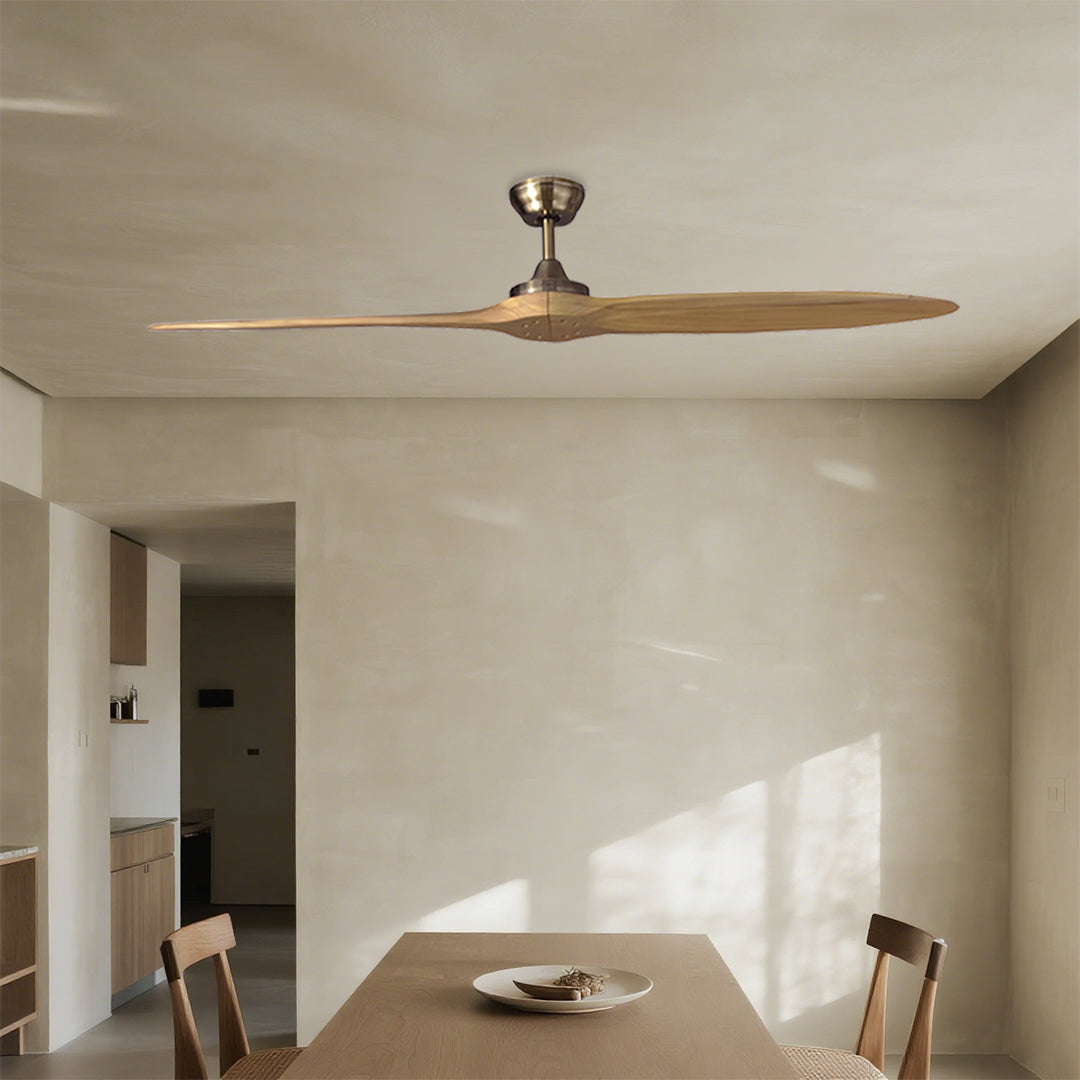 Aria 60" Modern Wood Ceiling Fan with Remote, Bronze Finish