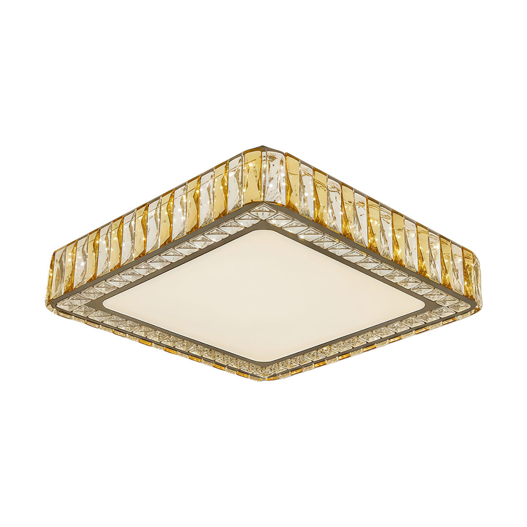 Lumière Cristal LED Flush Mount Ceiling Light in Chrome