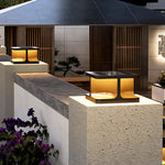 Modern Stainless Steel Square Post Lights for Courtyard and Garden