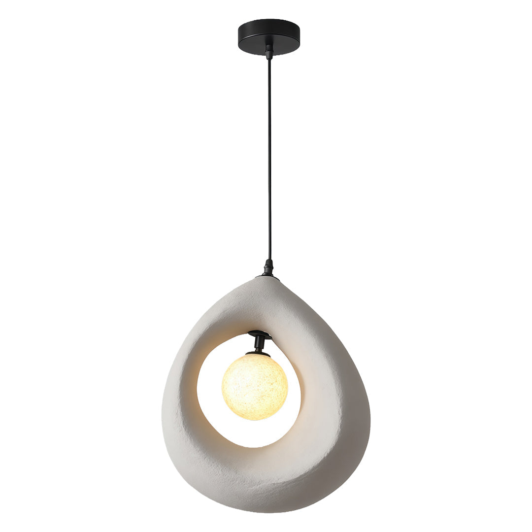 Wabi-Sabi Japanese Pendant Light with Adjustable Cord