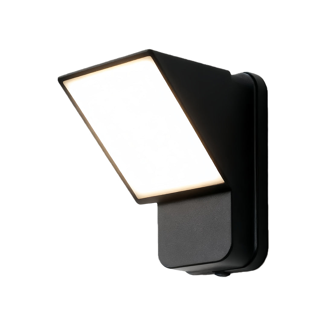 Industrial Outdoor Wall Sconce with Die-Cast Aluminum Body and Warm LED Light