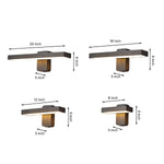 Modern Outdoor Wall Sconce with Adjustable LED Light, IP65 Waterproof