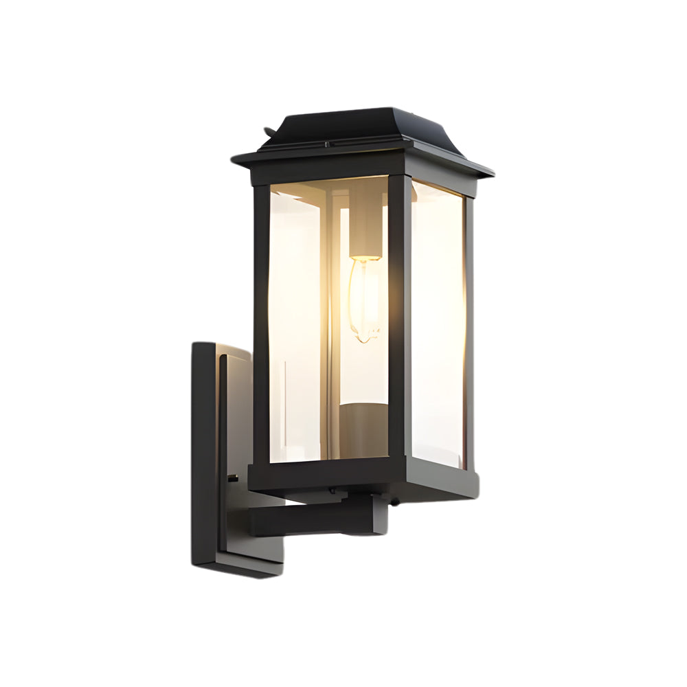 Minimalist Waterproof Outdoor Wall Sconce in Matte Black Aluminum