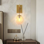 Modern Wall Mounted Pendant Light with Clear Glass Globe