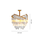 Aurelia Vintage Crystal Chandelier in Copper, Nickel, or Black – Modern Luxury Ceiling Light