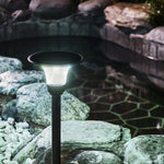 Black Solar Pathway Lights Outdoor Ground Socket Lamp