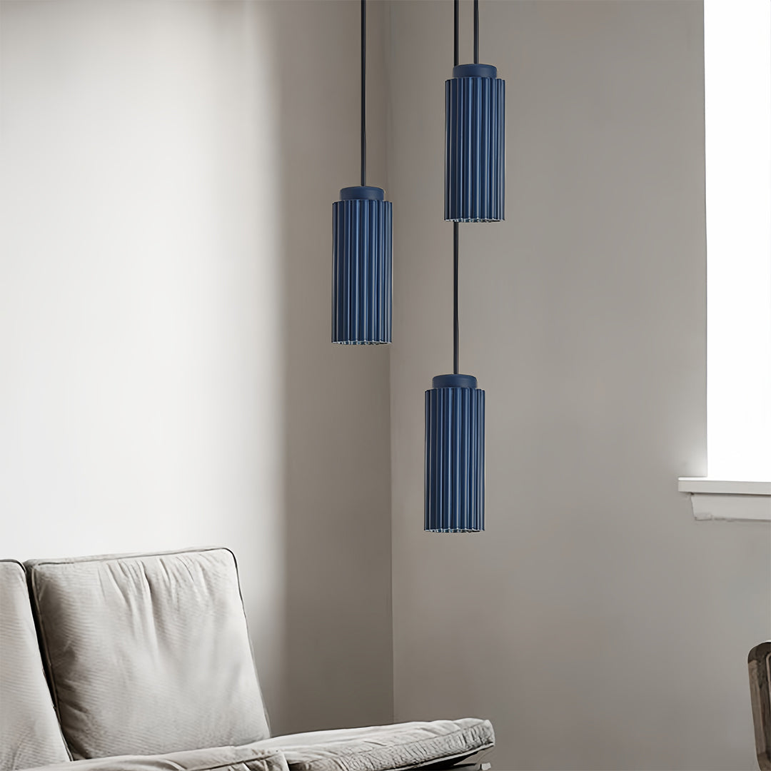 Nordic Minimalist Iron Pendant Light with Adjustable Cord, GU10