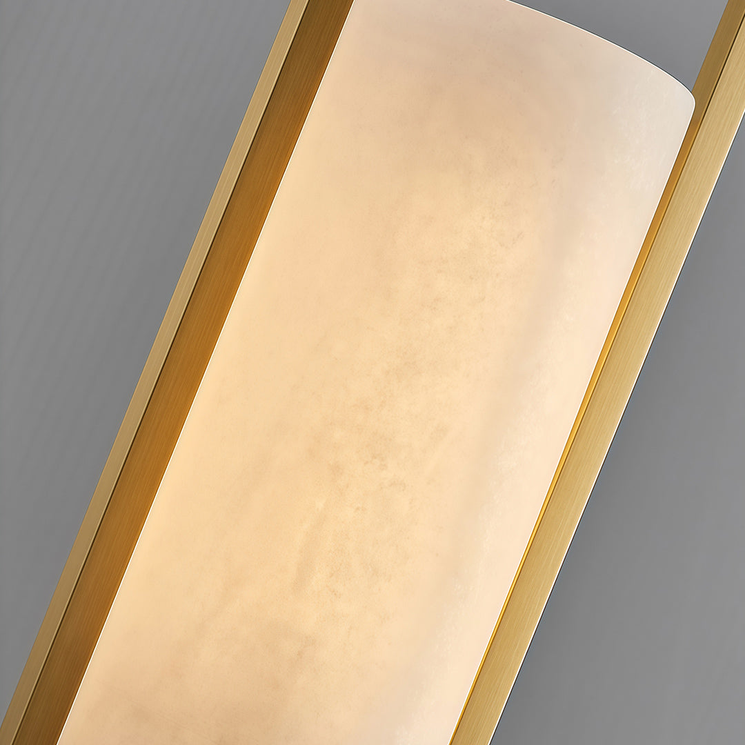 Aurelia Copper Pendant Light with Natural Stone Shade