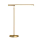 Linear LED Table Lamp in Brushed Copper with Adjustable Head