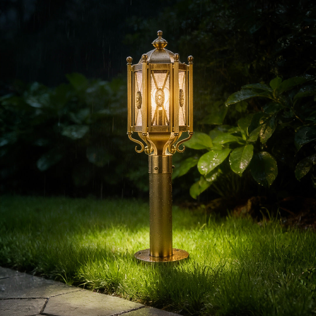 Antique Copper Path Light – Solid Brass Outdoor Landscape Lighting