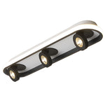 Modern Corridor Ceiling Light with Adjustable LED Heads in Black or White