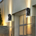 Aria Dual-Head LED Outdoor Wall Sconce in Black