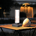 Cordless Square Table Lamp with Dimmable LED – Modern Nightstand Light