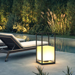 Modern Outdoor Lantern with Solar & Hardwired Options