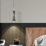 Modern Mini Pendant Light in Pearl Black with Adjustable Cord