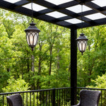 Outdoor Pendant Light with Adjustable Chain, IP44 Waterproof Lantern