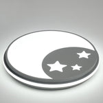 Creative Circular Cartoon Pattern Led Ceiling Lamp For Childrens Room