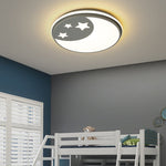 Creative Circular Cartoon Pattern Led Ceiling Lamp For Childrens Room