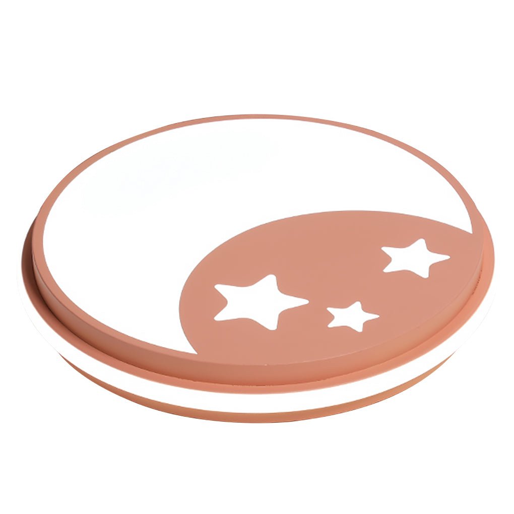 Creative Circular Cartoon Pattern Led Ceiling Lamp For Childrens Room