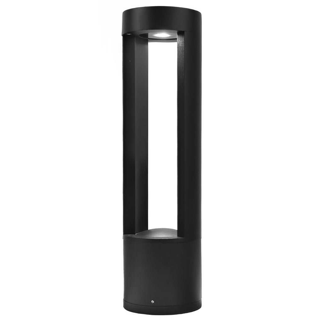 Cylindra LED Bollard Light – Modern Outdoor Landscape Fixture in Black