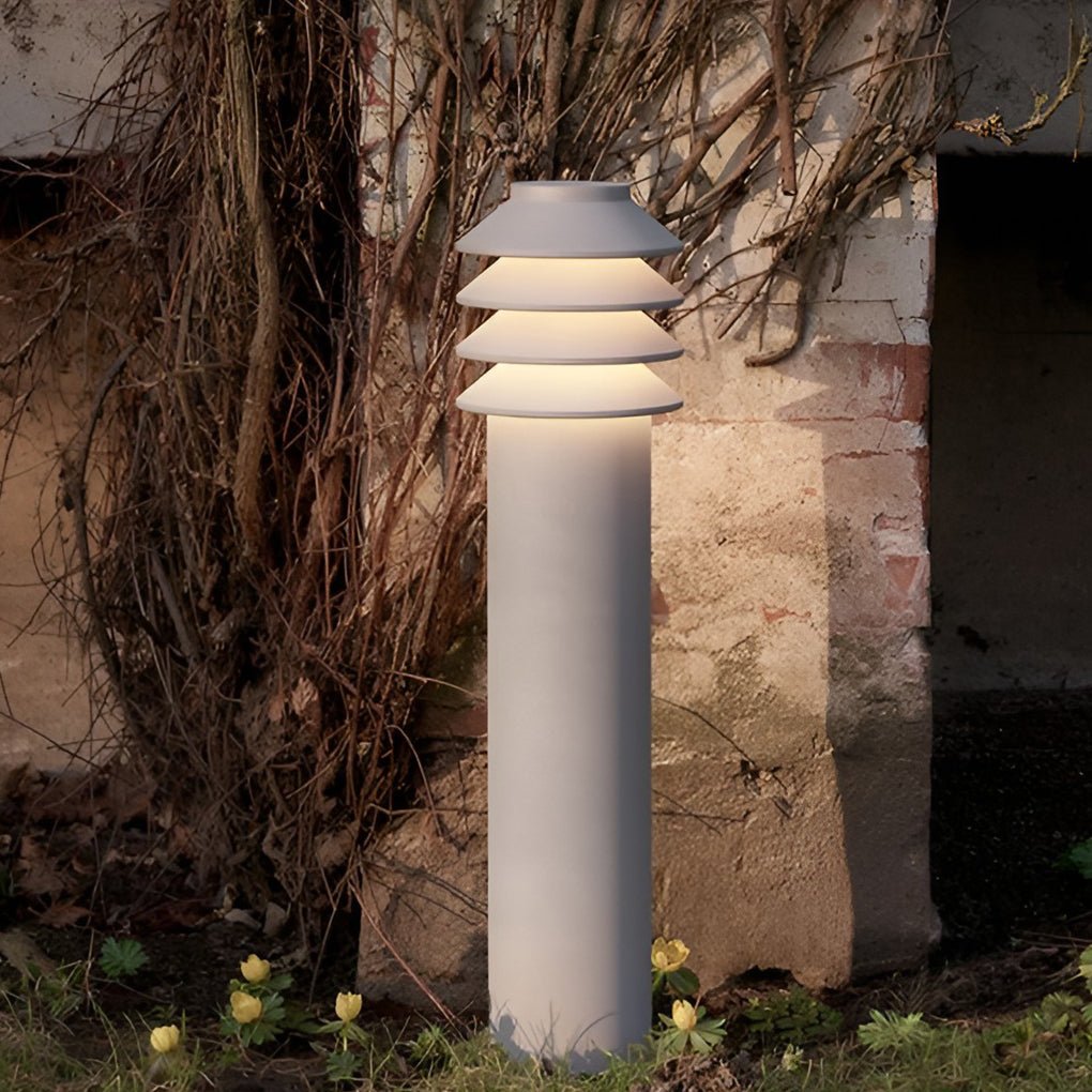 Aluminum LED Outdoor Cylinder Light for Garden and Pathway Illumination