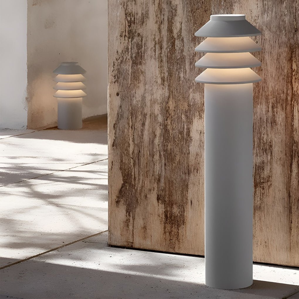 Aluminum LED Outdoor Cylinder Light for Garden and Pathway Illumination