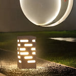 Modern Rectangular LED Bollard Light for Garden Paths & Courtyards