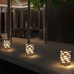 Modern Rectangular LED Bollard Light for Garden Paths & Courtyards