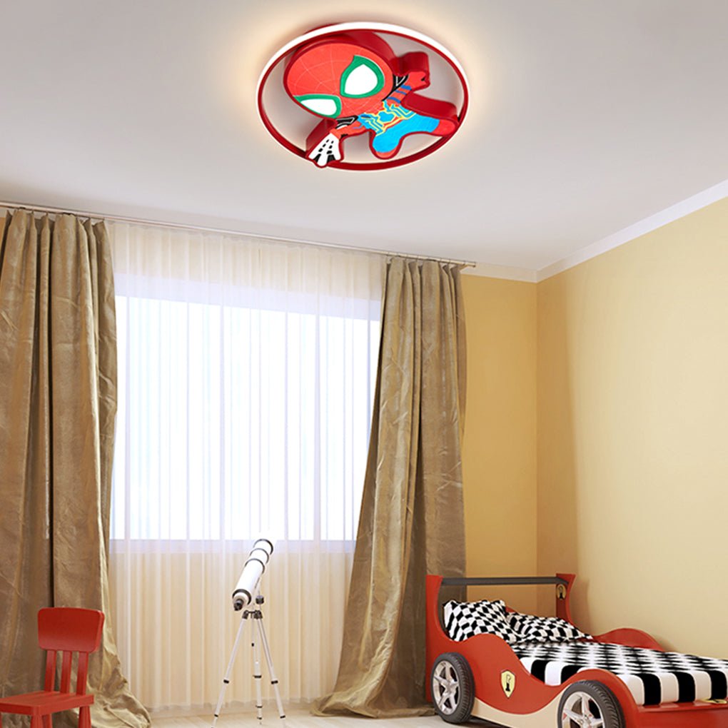 Creative Personality Cartoon Image Led Ceiling Lamp For Childrens Room