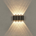 Creative Wave Arc Design Up And Down Lights Led Outdoor Wall Lights Wall Sconces Waterproof