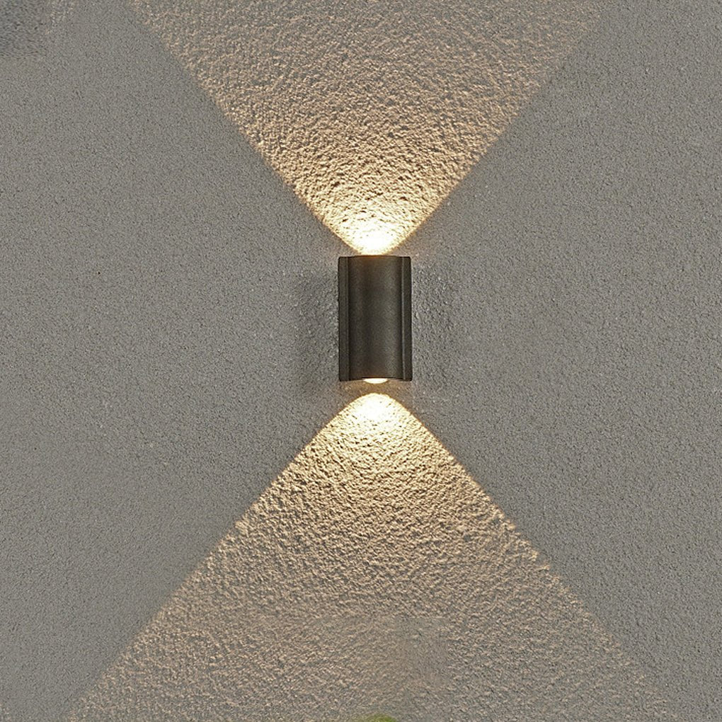 Creative Wave Arc Design Up And Down Lights Led Outdoor Wall Lights Wall Sconces Waterproof