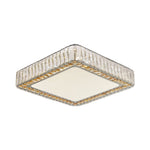 Lumière Cristalline Modern Crystal Ceiling Light in Chrome