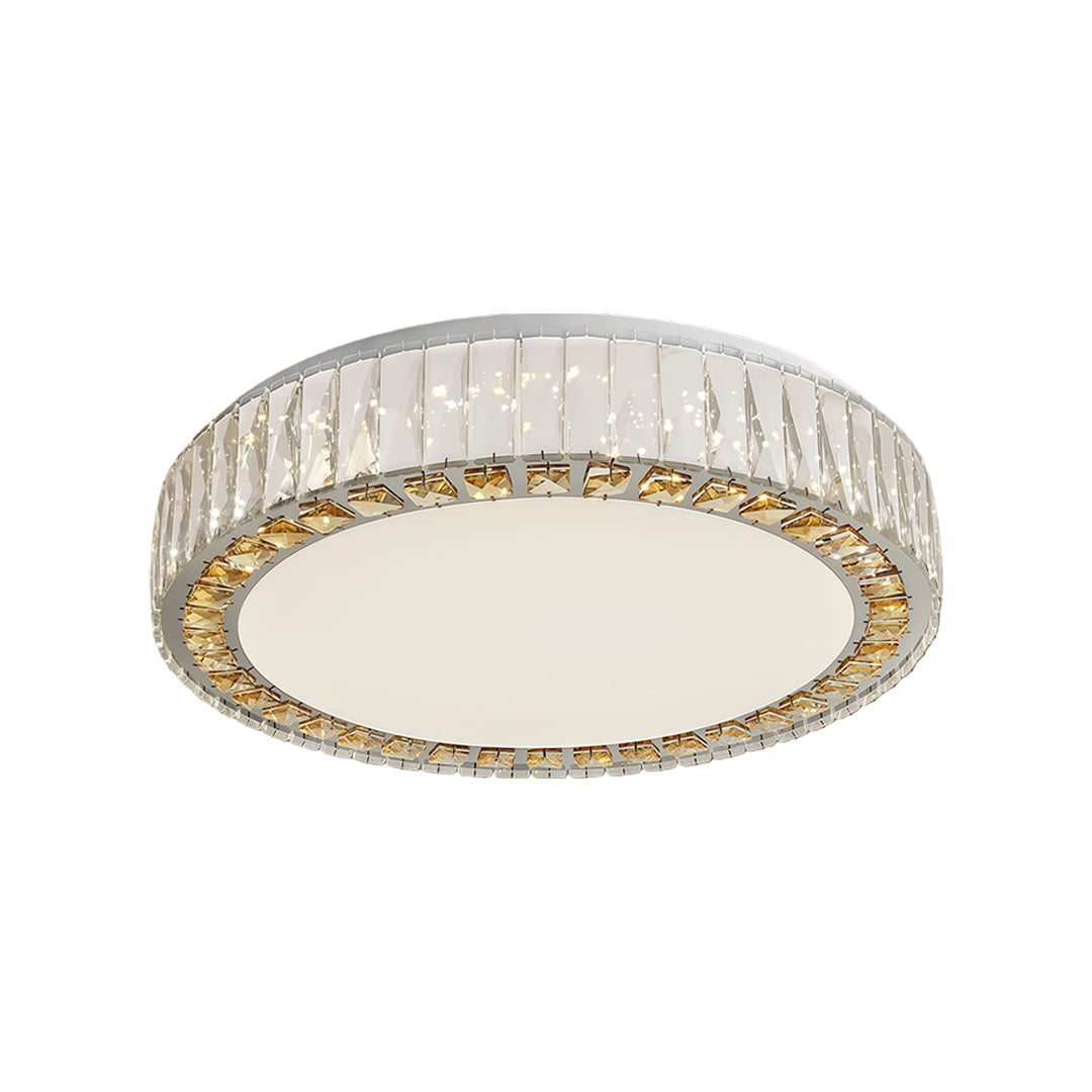 Lumière Cristalline Modern Crystal Ceiling Light in Chrome