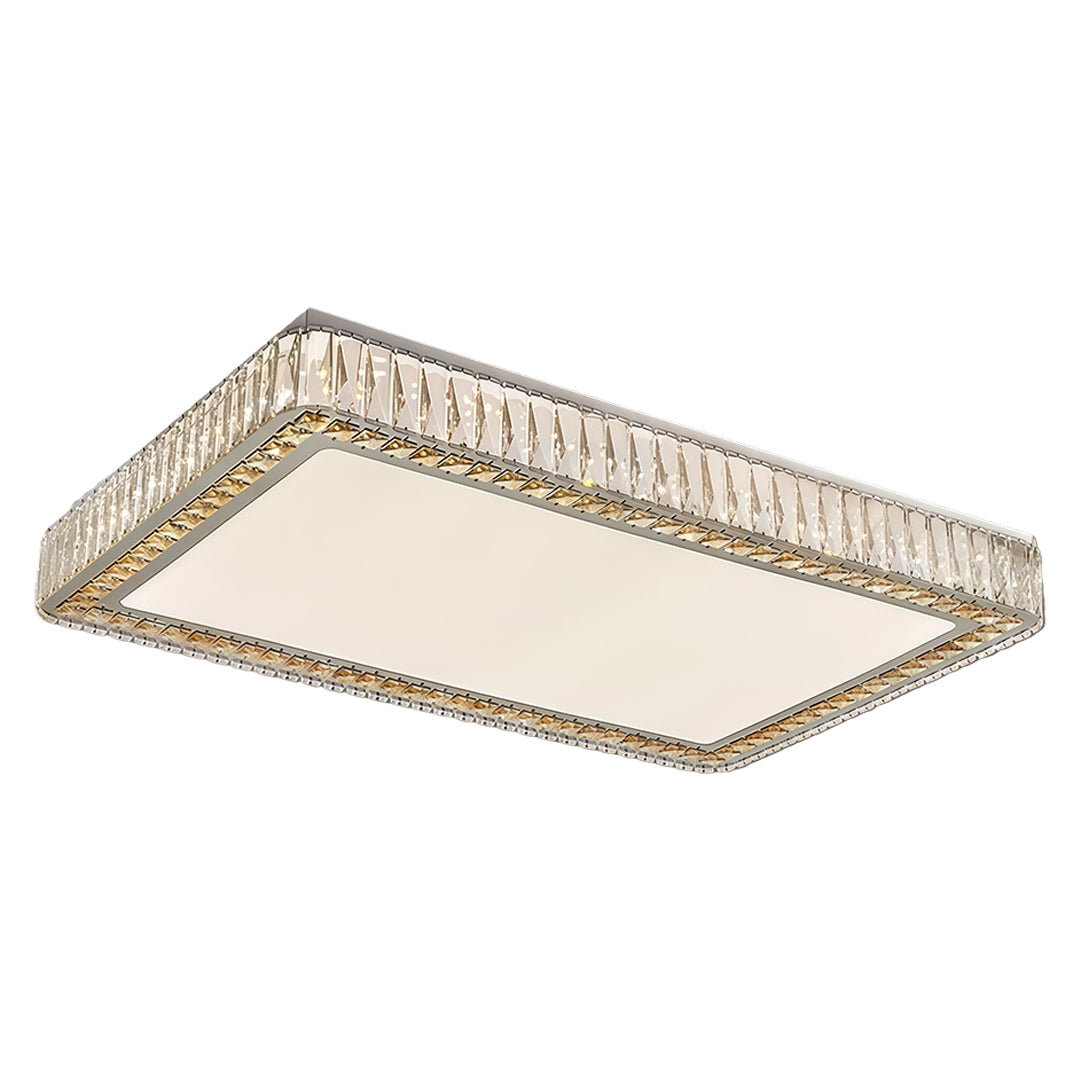 Lumière Cristalline Modern Crystal Ceiling Light in Chrome