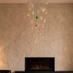 Luxury Crystal Staircase Chandelier with LED Lighting