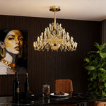 Aurelia Gold Crystal LED Chandelier – French Luxury Pendant Light