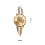 Aurelia Crystal Wall Sconce in Brass Stainless Steel for Modern Interiors