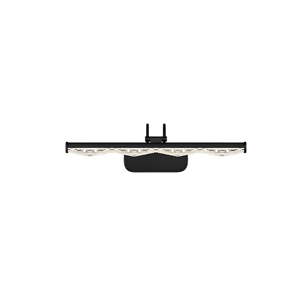 Prismatic Crystal-Effect LED Vanity Light in Modern Iron Frame