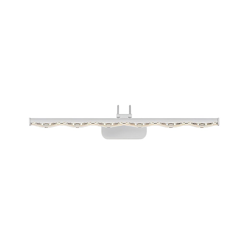 Prismatic Crystal-Effect LED Vanity Light in Modern Iron Frame