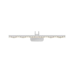 Prismatic Crystal-Effect LED Vanity Light in Modern Iron Frame