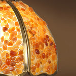 Vintage Crystal Pendant Light in Solid Copper, Small Scale