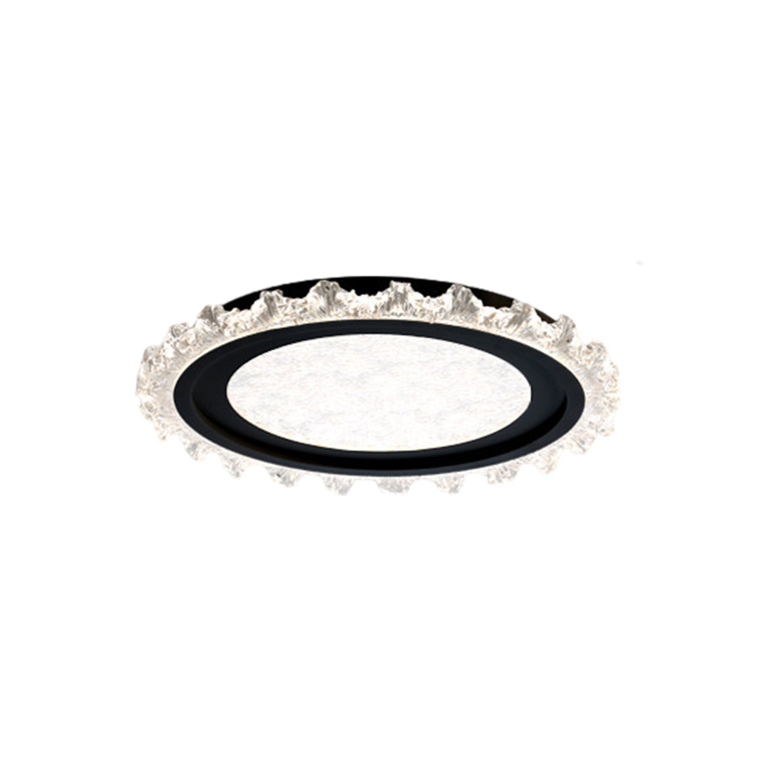 Lumière Rond LED Flush Mount Ceiling Light in White