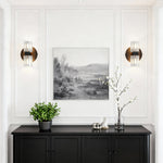 Aurelia Crystal Wall Sconce in Copper, Nickel, or Black – Modern Luxury Lighting