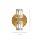 Aurelia Crystal Wall Sconce in Copper, Nickel, or Black – Modern Luxury Lighting