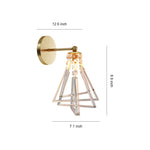 Solid Copper Crystal Wall Sconce Modern Luxury Lighting
