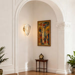 Aurelia Crystal Wall Sconce in Terracotta Gold | Modern Minimalist LED Lighting