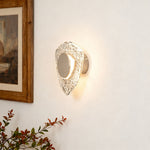 Aurelia Crystal Wall Sconce in Terracotta Gold | Modern Minimalist LED Lighting