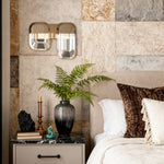 Modern Crystal Wall Sconce in Gold Aluminum Finish